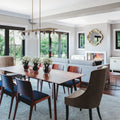 CAPITAL LIGHTING, MID CENTURY LINEAR CHANDELIER, LINEAR LIGHT