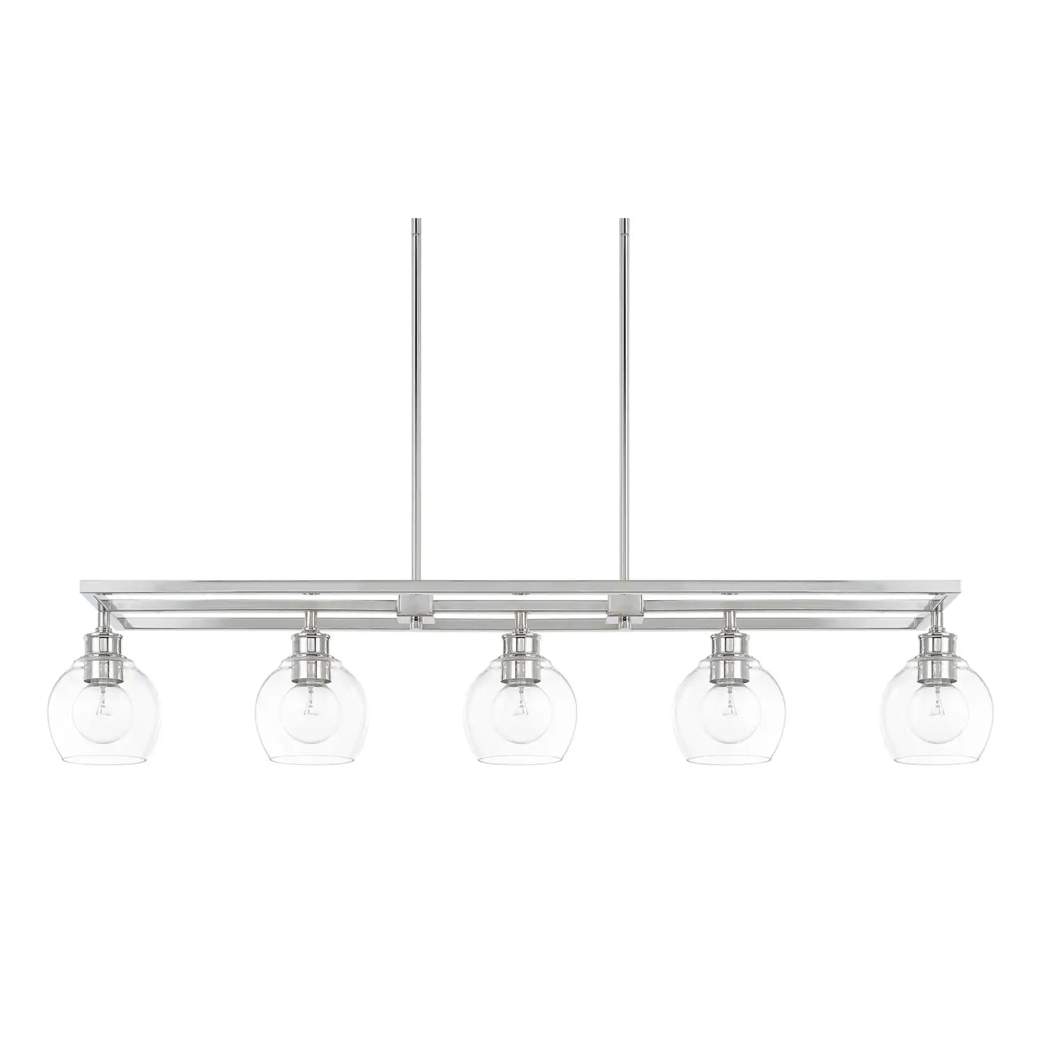 CAPITAL LIGHTING, MID CENTURY LINEAR CHANDELIER, LINEAR LIGHT