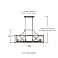 CAPITAL LIGHTING, TYBEE LINEAR CHANDELIER, LINEAR LIGHT