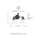 CAPITAL LIGHTING, BAXTER VANITY, VANITY LIGHT