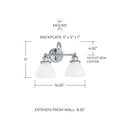 CAPITAL LIGHTING, BAXTER VANITY, VANITY LIGHT