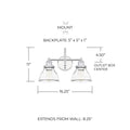 CAPITAL LIGHTING, BAXTER VANITY, VANITY LIGHT
