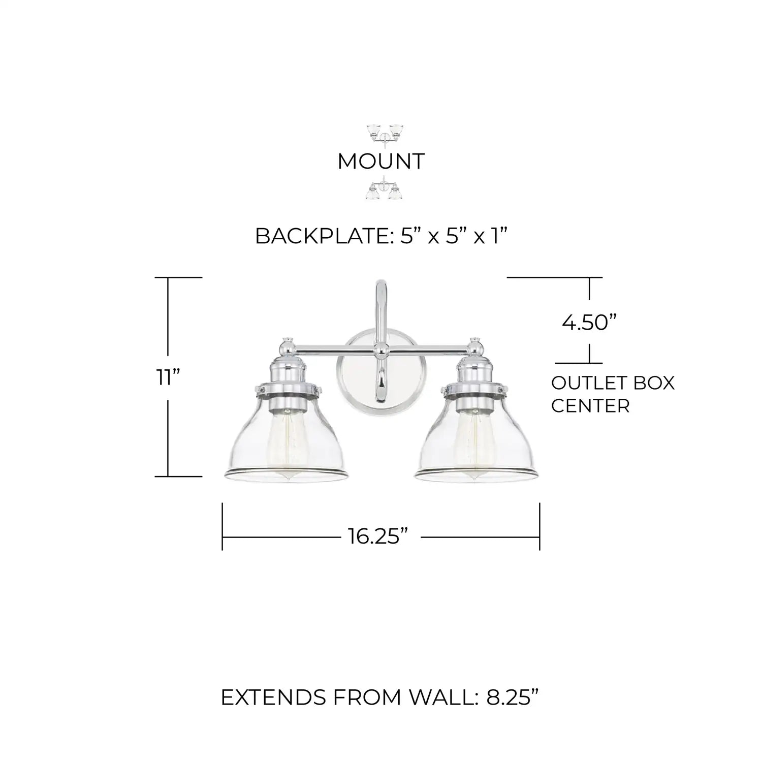 CAPITAL LIGHTING, BAXTER VANITY, VANITY LIGHT
