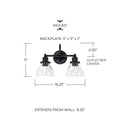 CAPITAL LIGHTING, BAXTER VANITY, VANITY LIGHT