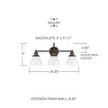CAPITAL LIGHTING, BAXTER VANITY, VANITY LIGHT