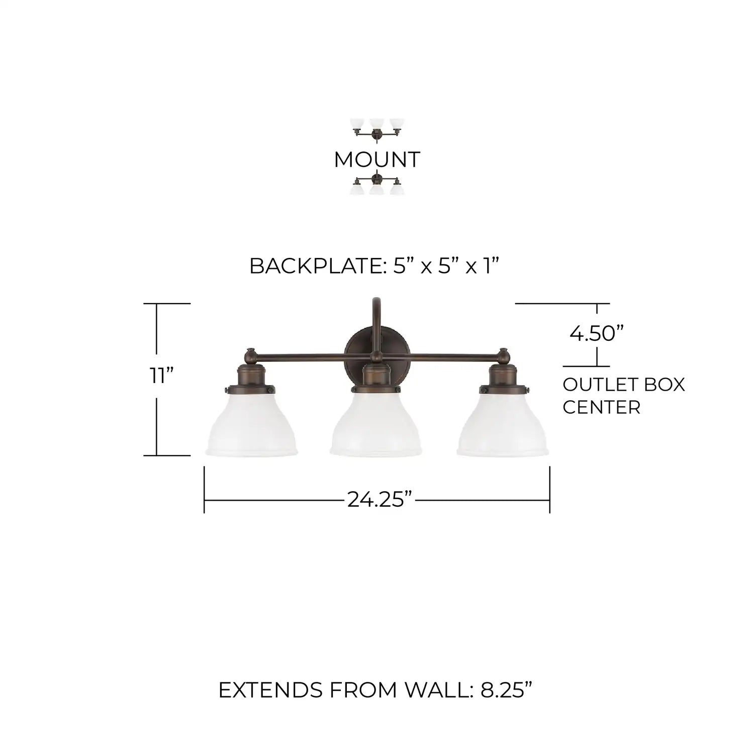 CAPITAL LIGHTING, BAXTER VANITY, VANITY LIGHT