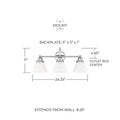 CAPITAL LIGHTING, BAXTER VANITY, VANITY LIGHT
