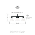 CAPITAL LIGHTING, BAXTER VANITY, VANITY LIGHT