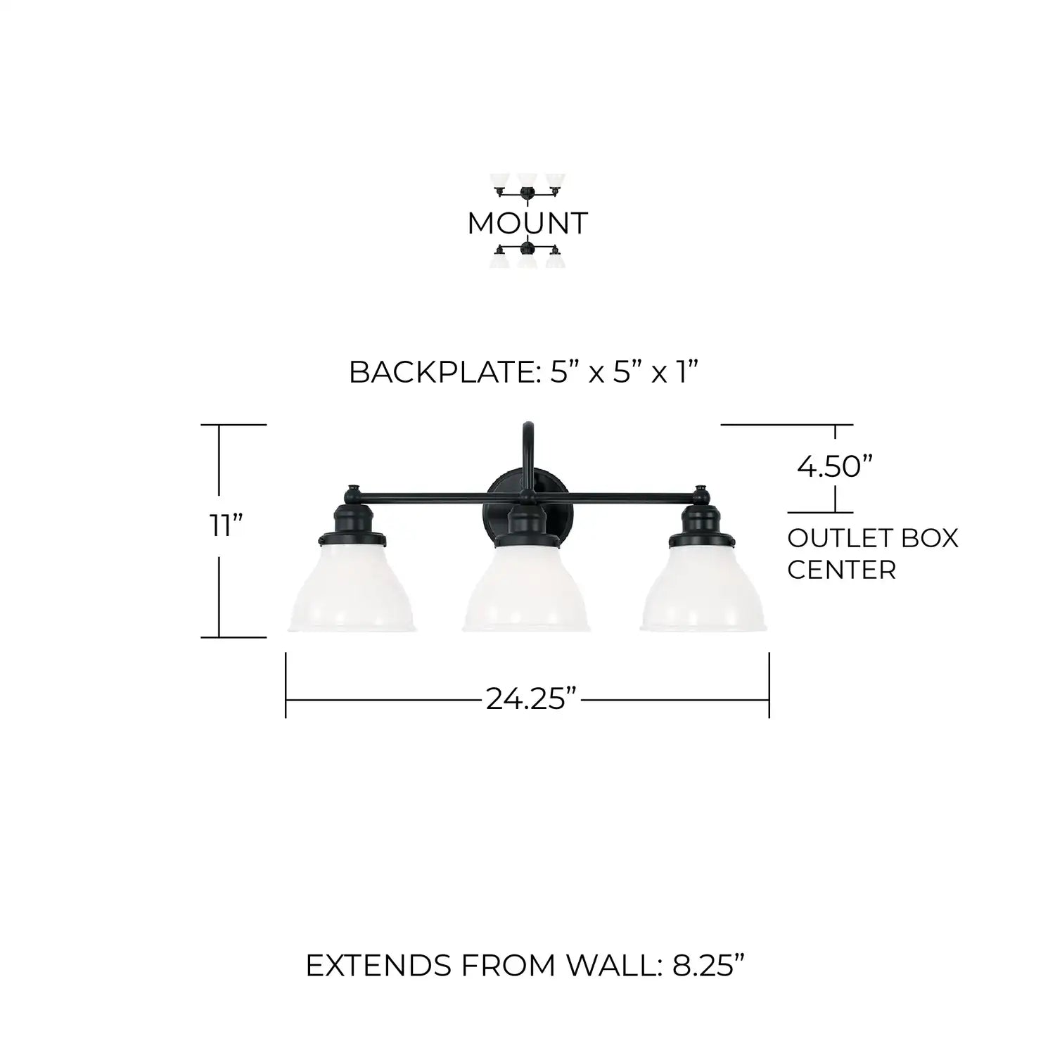 CAPITAL LIGHTING, BAXTER VANITY, VANITY LIGHT