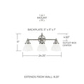 CAPITAL LIGHTING, BAXTER VANITY, VANITY LIGHT