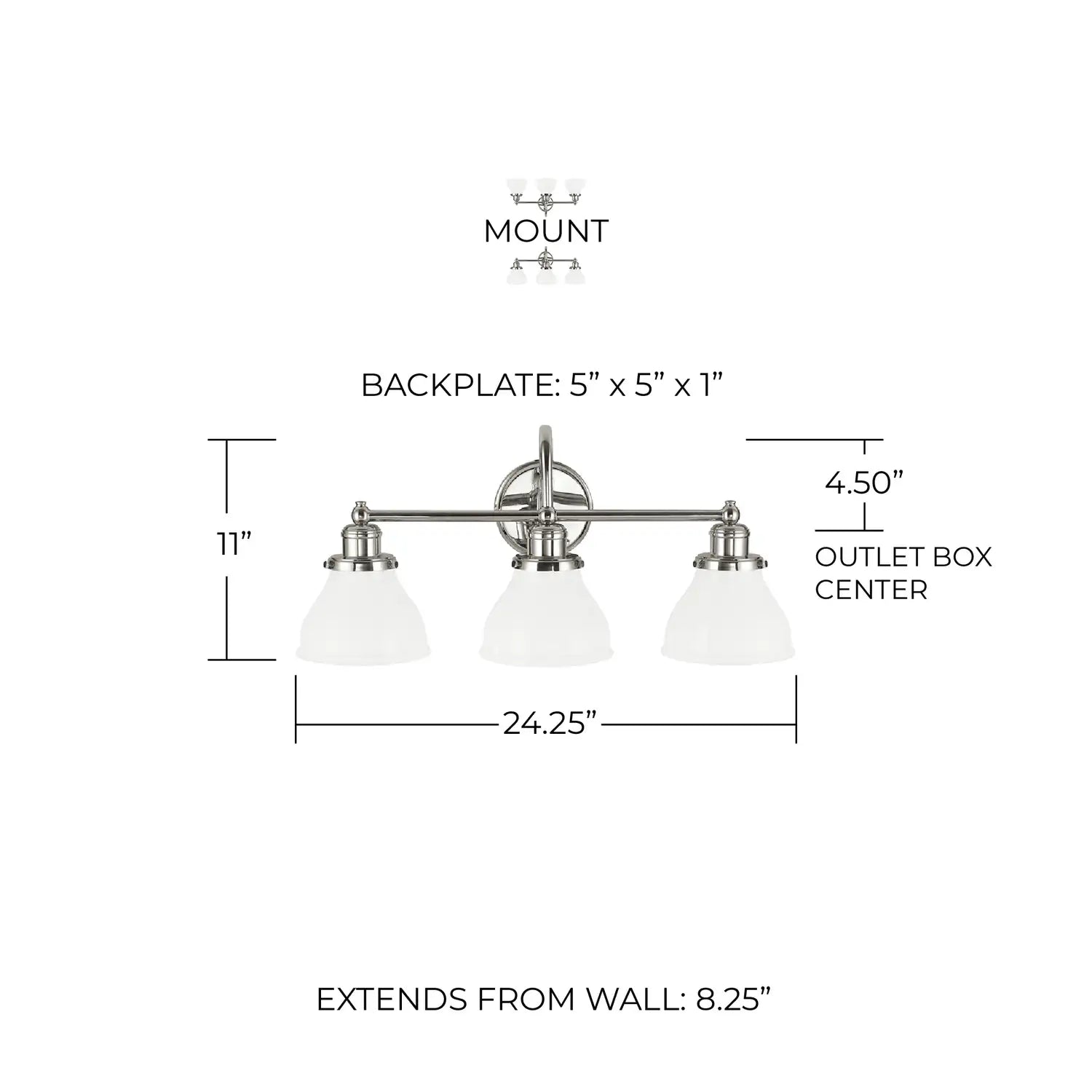 CAPITAL LIGHTING, BAXTER VANITY, VANITY LIGHT