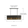 CAPITAL LIGHTING, SANA LINEAR CHANDELIER, LINEAR LIGHT
