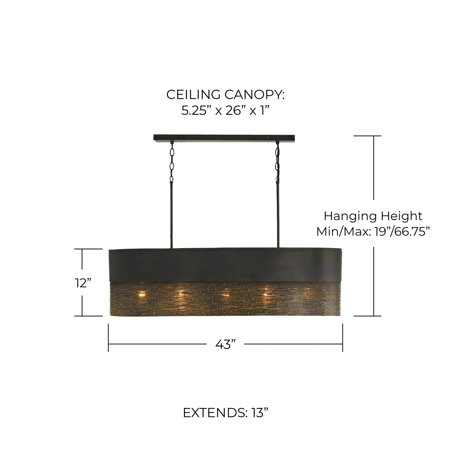 CAPITAL LIGHTING, SANA LINEAR CHANDELIER, LINEAR LIGHT