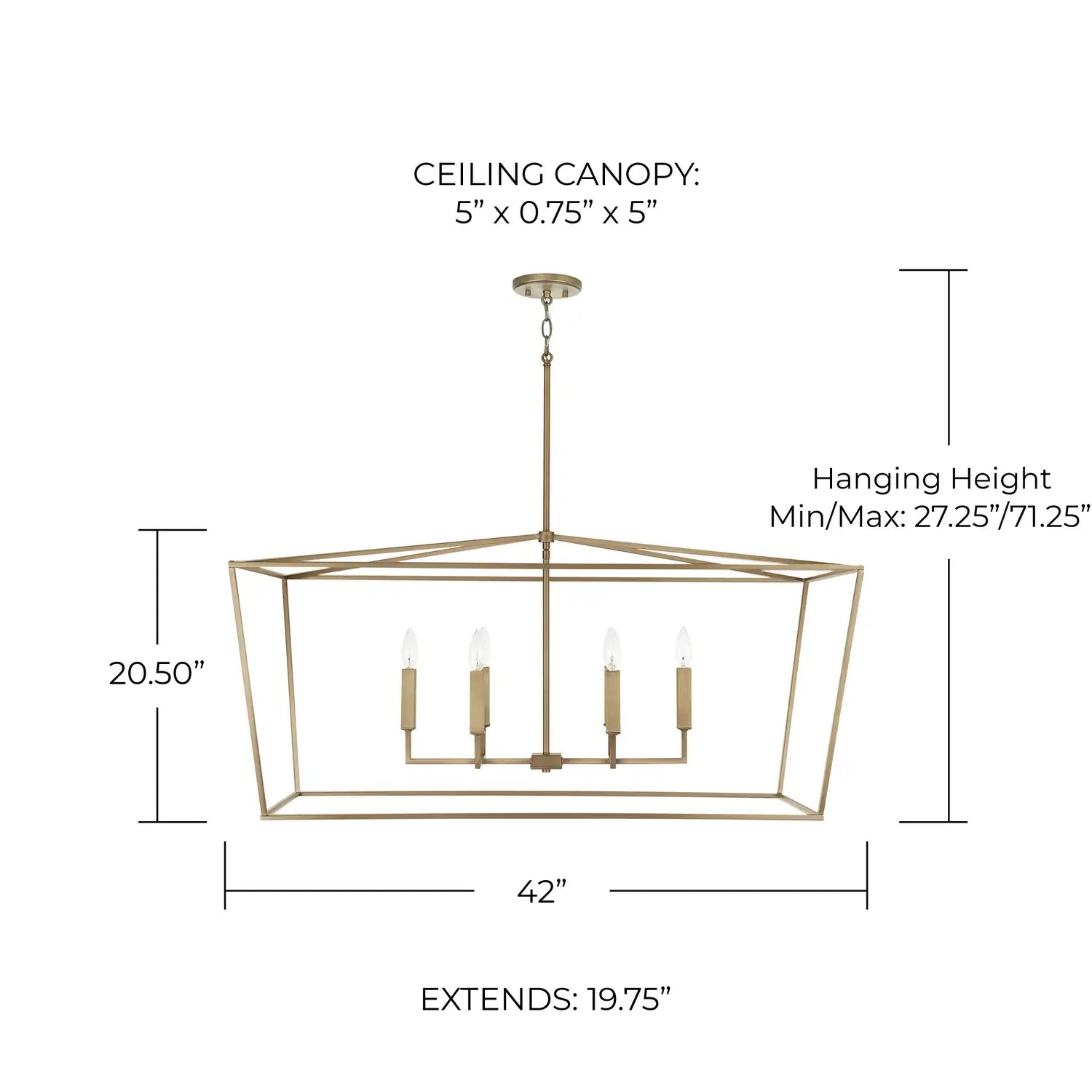 CAPITAL LIGHTING, THEA LINEAR CHANDELIER, LINEAR LIGHT