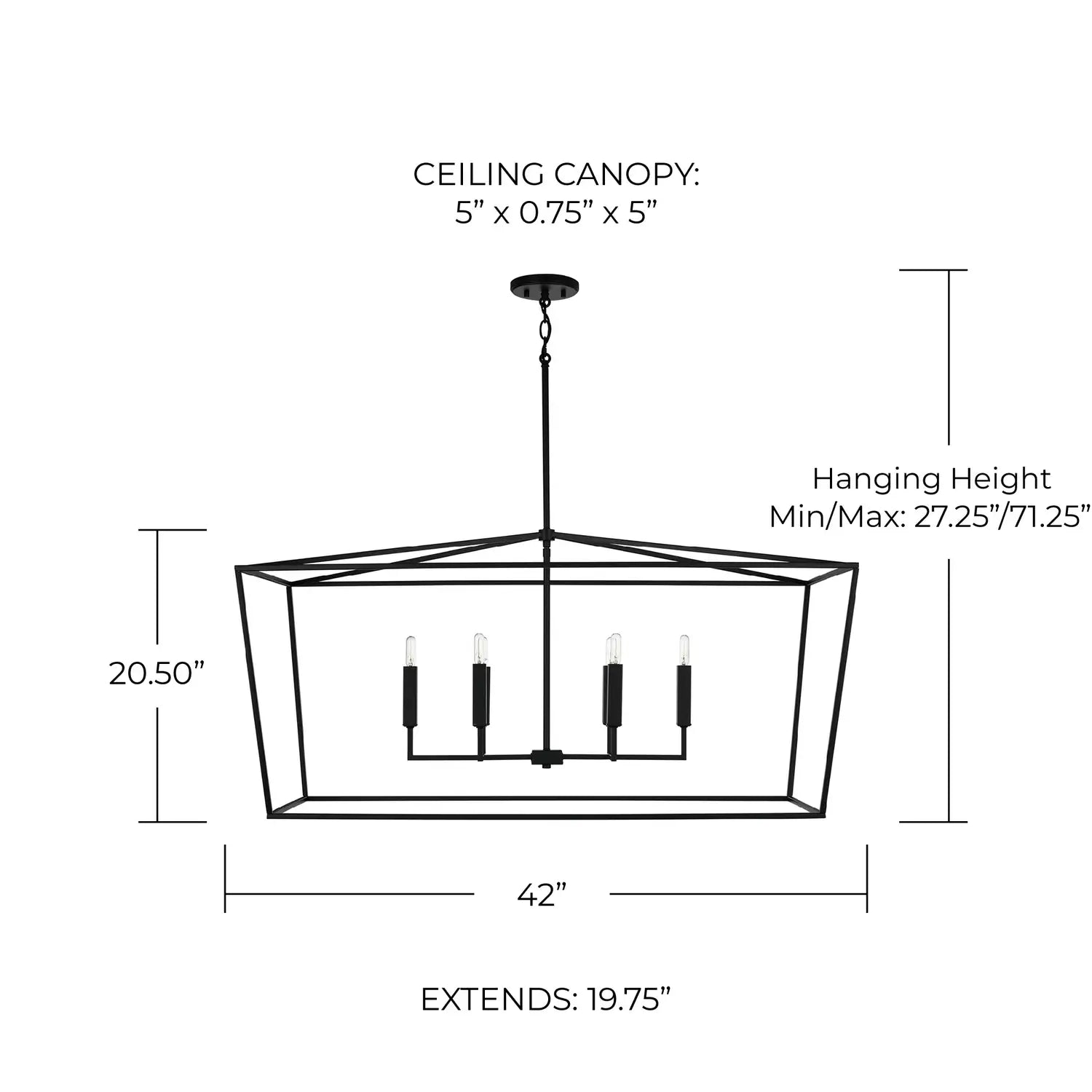 CAPITAL LIGHTING, THEA LINEAR CHANDELIER, LINEAR LIGHT