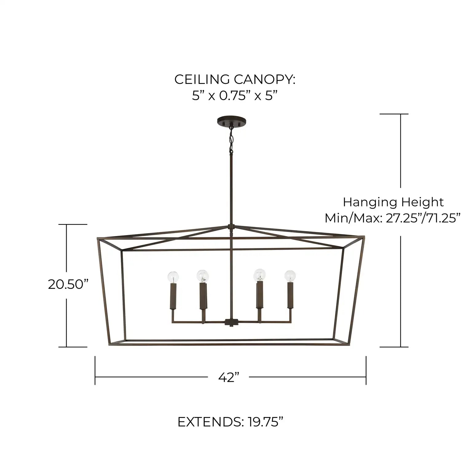 CAPITAL LIGHTING, THEA LINEAR CHANDELIER, LINEAR LIGHT