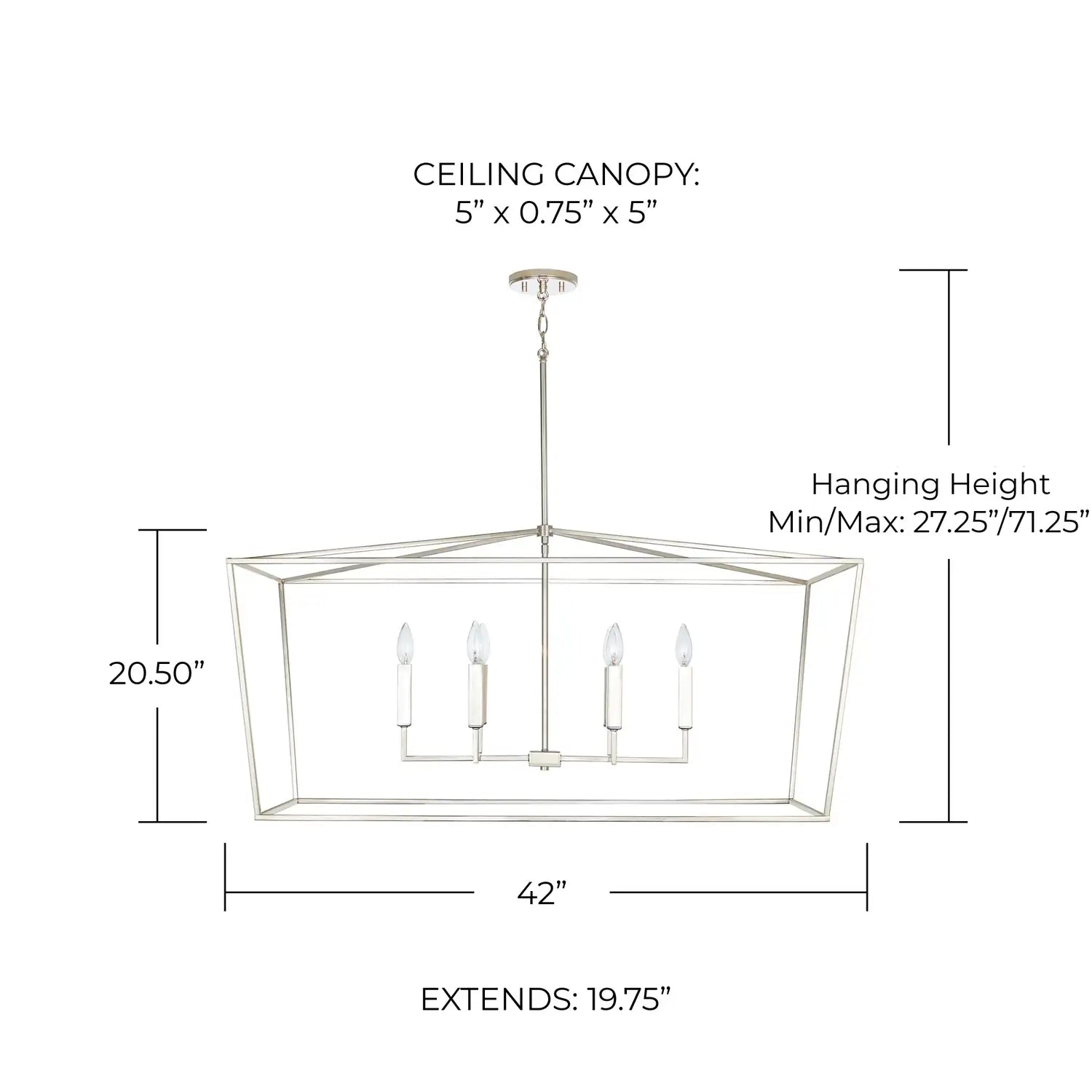 CAPITAL LIGHTING, THEA LINEAR CHANDELIER, LINEAR LIGHT