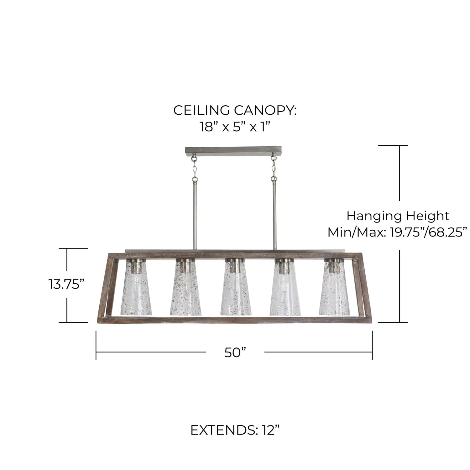 CAPITAL LIGHTING, CONNOR LINEAR CHANDELIER, LINEAR LIGHT