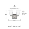 CAPITAL LIGHTING, CADE VANITY, VANITY LIGHT