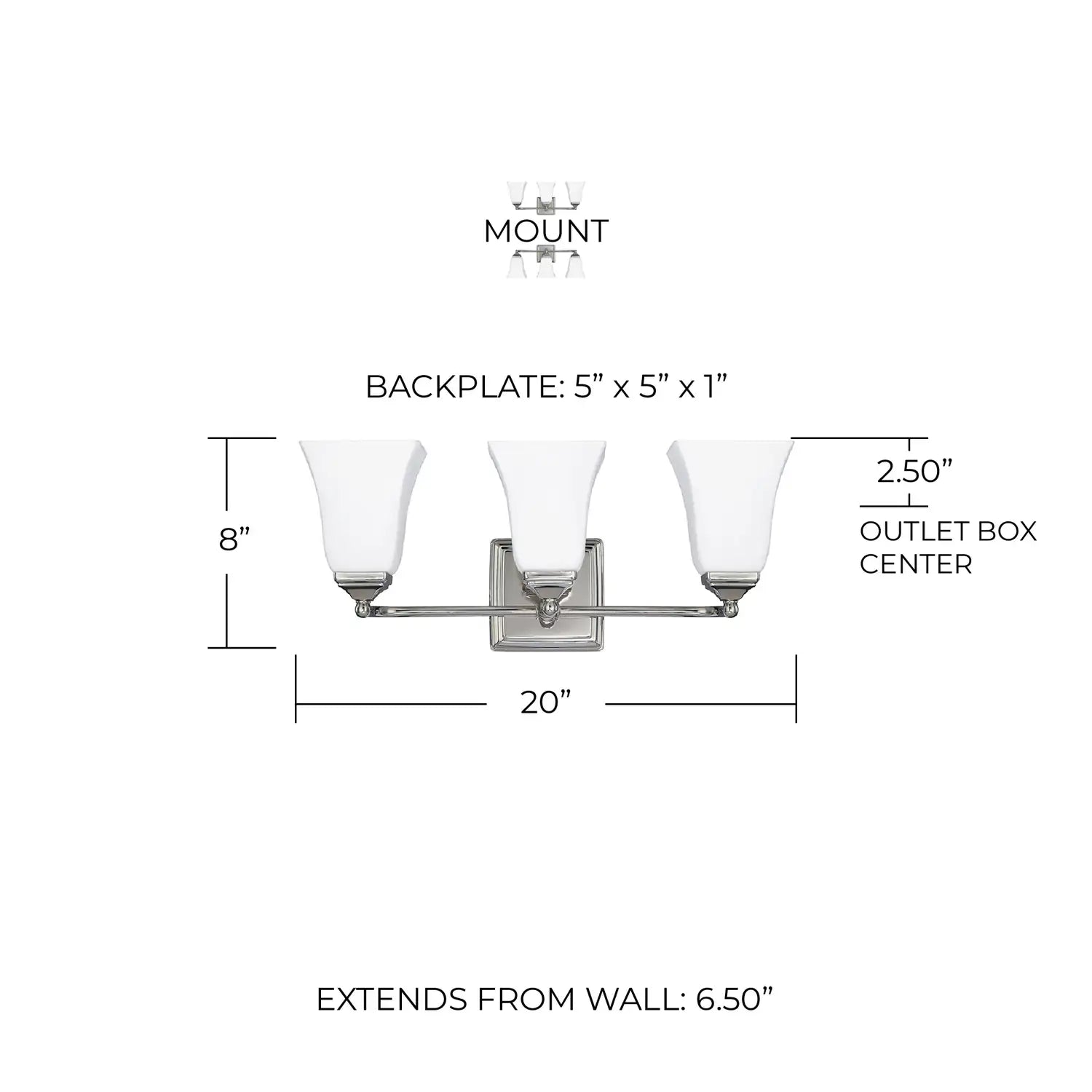 CAPITAL LIGHTING, CADE VANITY, VANITY LIGHT
