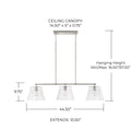 CAPITAL LIGHTING, BAKER LINEAR CHANDELIER, LINEAR LIGHT