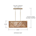 CAPITAL LIGHTING, SOLEIL LINEAR CHANDELIER, LINEAR LIGHT