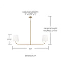 CAPITAL LIGHTING, BRODY LINEAR CHANDELIER, LINEAR LIGHT