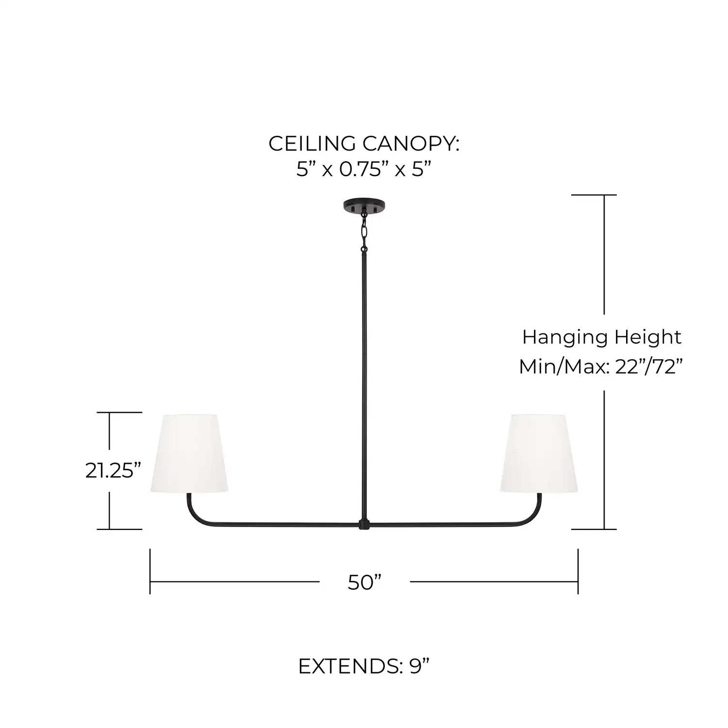 CAPITAL LIGHTING, BRODY LINEAR CHANDELIER, LINEAR LIGHT