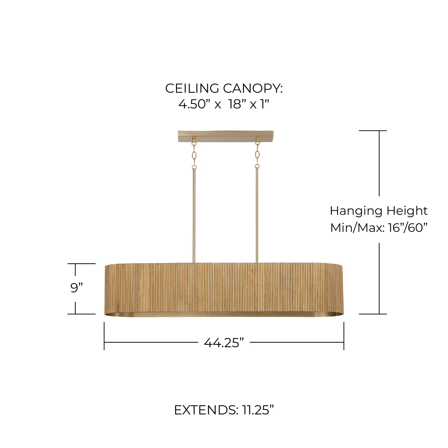 CAPITAL LIGHTING, DONOVAN ISLAND, LINEAR LIGHT FIXTURE
