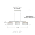 CAPITAL LIGHTING, LIAM LINEAR CHANDELIER, LINEAR LIGHT