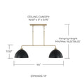 CAPITAL LIGHTING, ROSS LINEAR CHANDELIER, LINEAR LIGHT