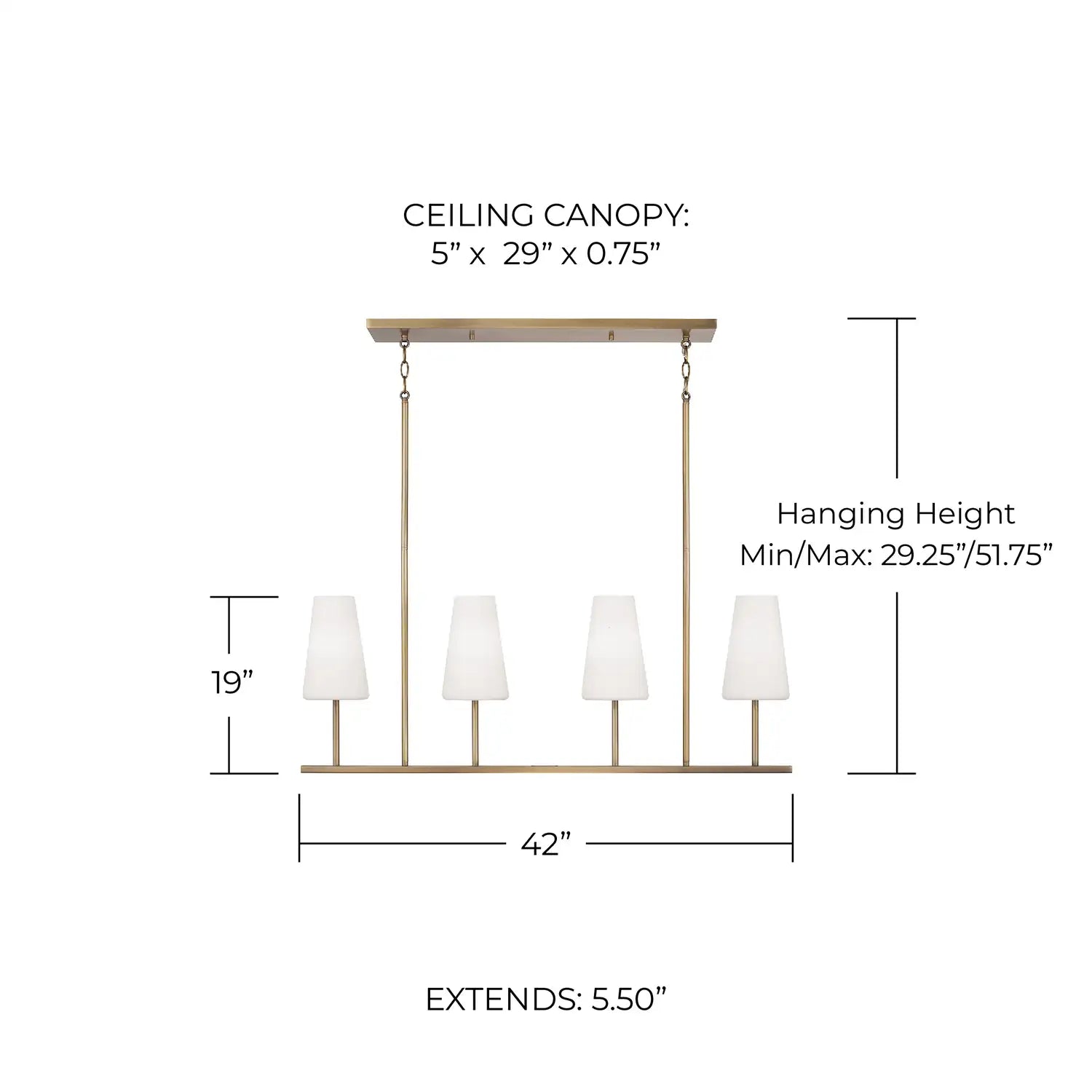 CAPITAL LIGHTING, AVERITT ISLAND, LINEAR LIGHT