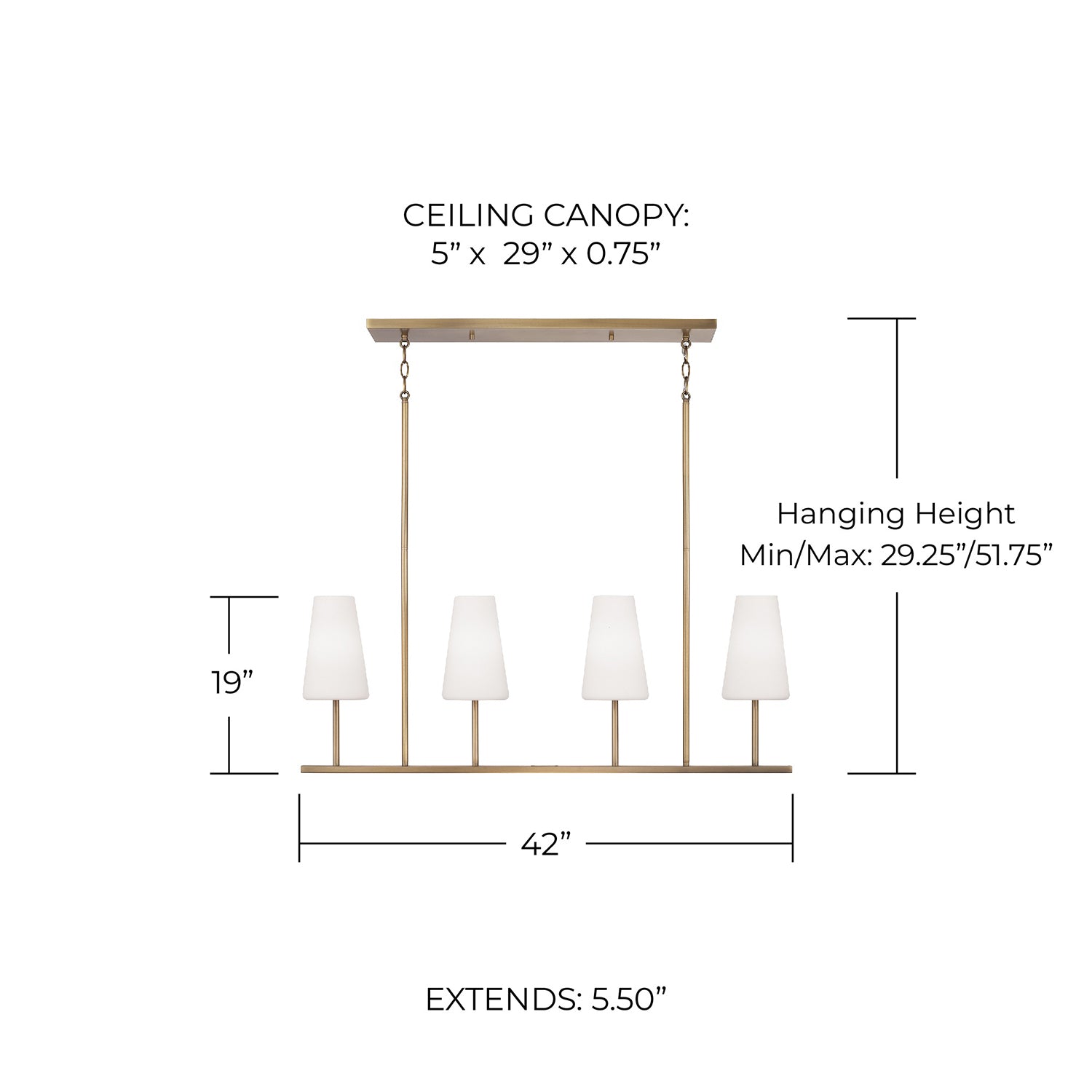 CAPITAL LIGHTING, AVERITT ISLAND, LINEAR LIGHT FIXTURE