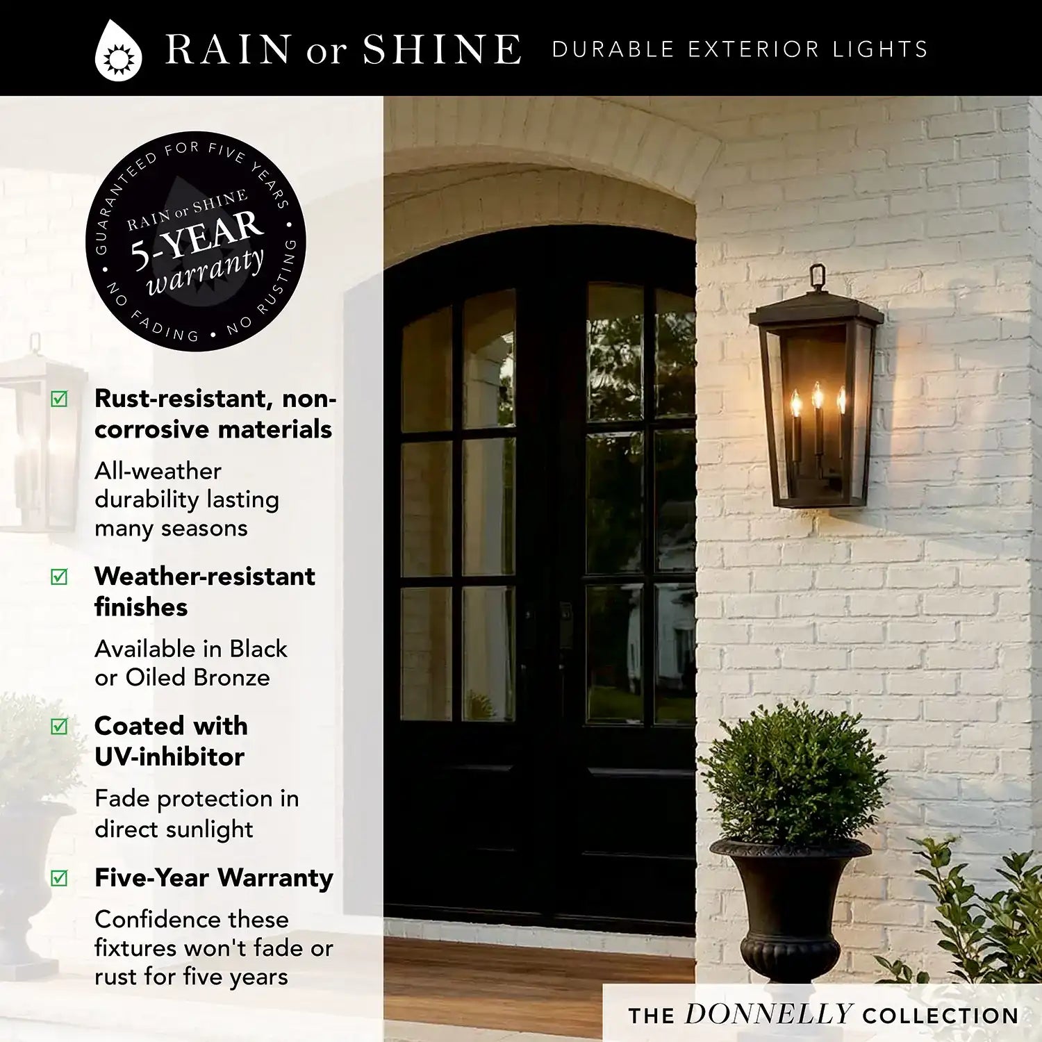 {{BRAND}, DONNELLY OUTDOOR WALL-LANTERN, OUTDOOR WALL LIGHTS