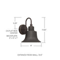 CAPITAL LIGHTING BROCK OUTDOOR WALL-LANTERN