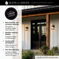CAPITAL LIGHTING, BELMORE OUTDOOR WALL-LANTERN, OUTDOOR WALL LIGHTS