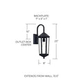 CAPITAL LIGHTING, ELLSWORTH OUTDOOR WALL-LANTERN, OUTDOOR WALL LIGHTS