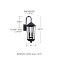 CAPITAL LIGHTING, ELLSWORTH OUTDOOR WALL-LANTERN, OUTDOOR WALL LIGHTS
