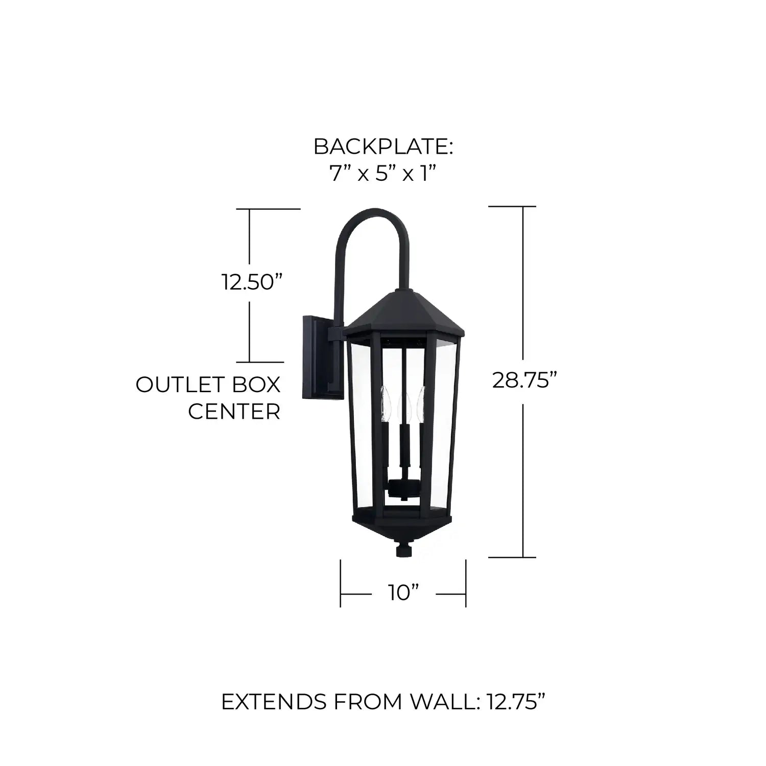CAPITAL LIGHTING, ELLSWORTH OUTDOOR WALL-LANTERN, OUTDOOR WALL LIGHTS