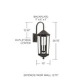 CAPITAL LIGHTING, ELLSWORTH OUTDOOR WALL-LANTERN, OUTDOOR WALL LIGHTS