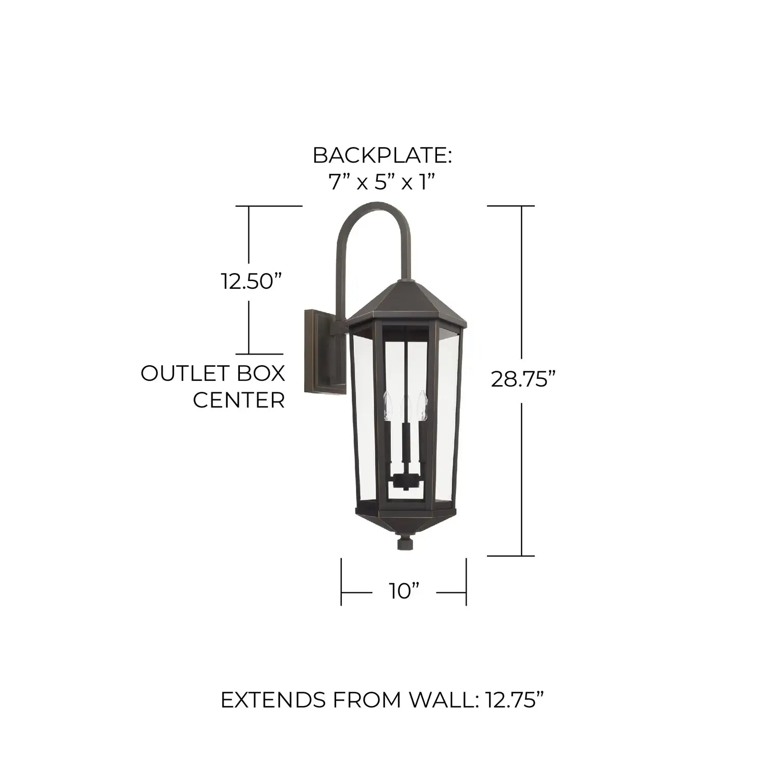 CAPITAL LIGHTING, ELLSWORTH OUTDOOR WALL-LANTERN, OUTDOOR WALL LIGHTS