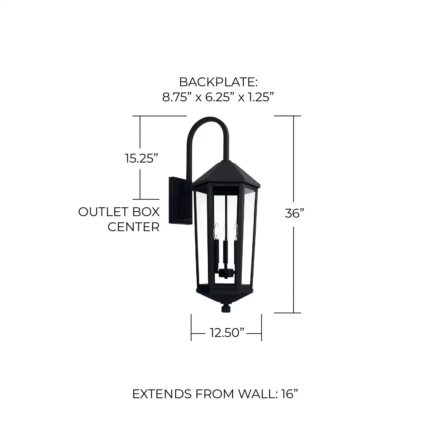 CAPITAL LIGHTING, ELLSWORTH OUTDOOR WALL-LANTERN, OUTDOOR WALL LIGHTS