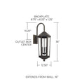 CAPITAL LIGHTING, ELLSWORTH OUTDOOR WALL-LANTERN, OUTDOOR WALL LIGHTS