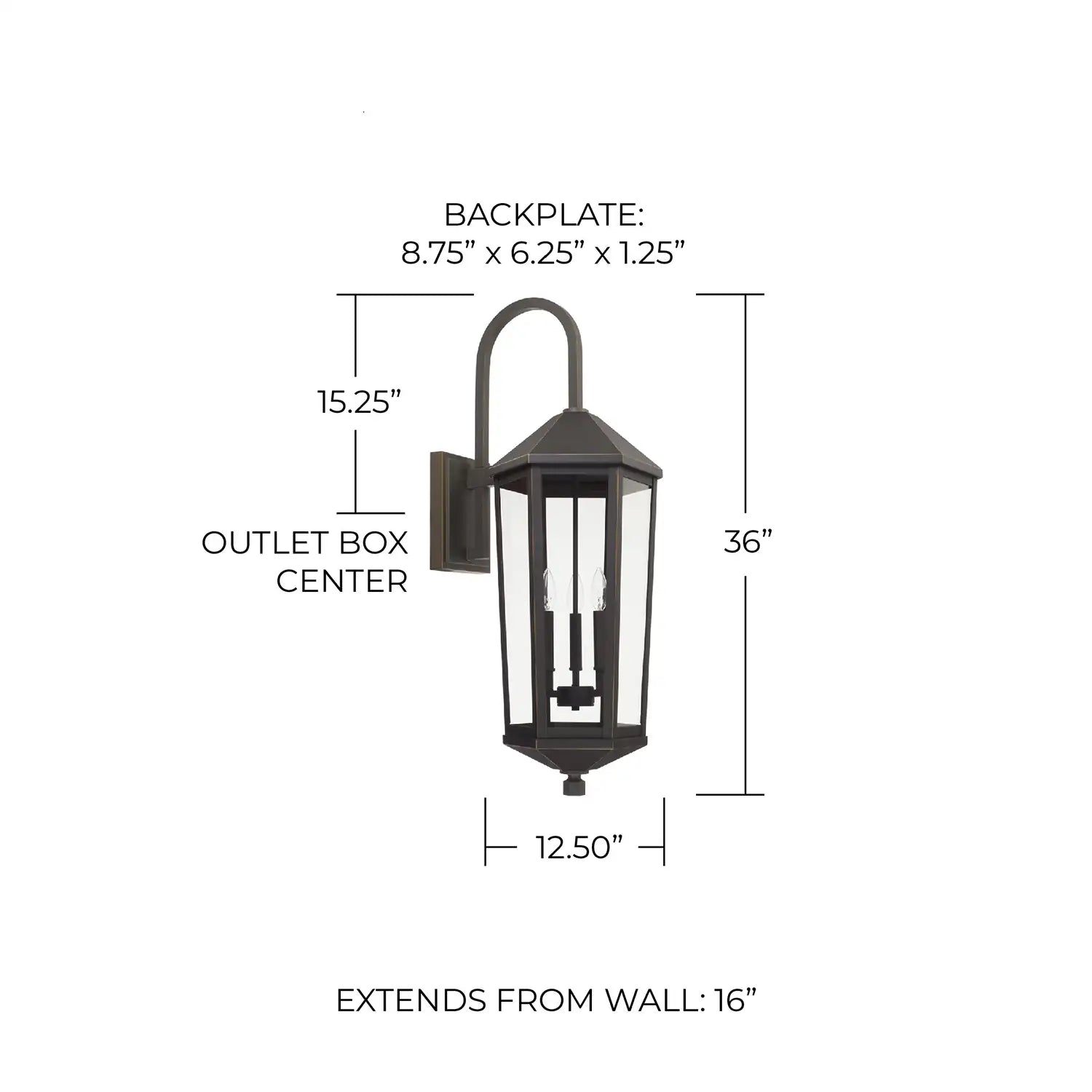 CAPITAL LIGHTING, ELLSWORTH OUTDOOR WALL-LANTERN, OUTDOOR WALL LIGHTS