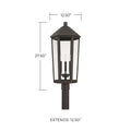 CAPITAL LIGHTING ELLSWORTH OUTDOOR POST-LANTERN - Post