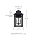 CAPITAL LIGHTING, BRADEN OUTDOOR WALL-LANTERN, OUTDOOR WALL LIGHTS