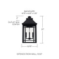 CAPITAL LIGHTING BRADEN OUTDOOR WALL-LANTERN