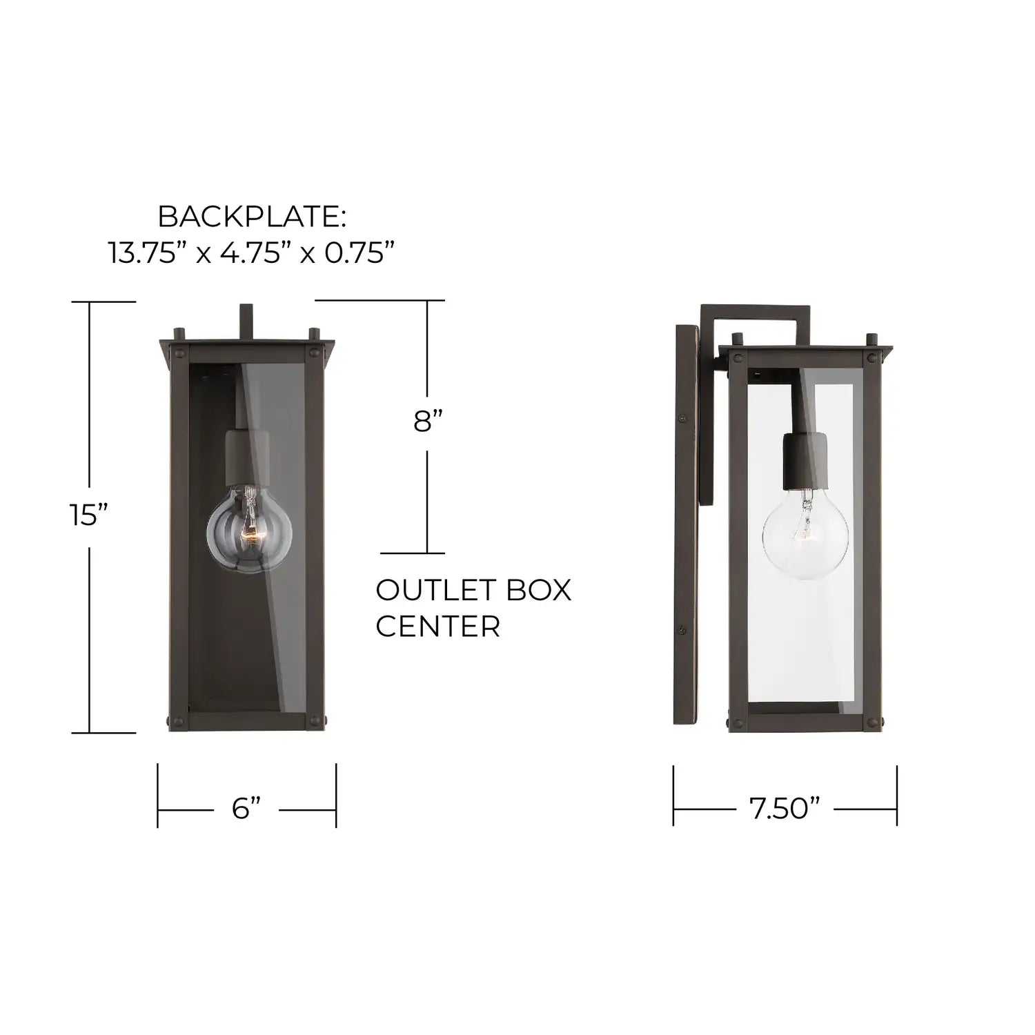 CAPITAL LIGHTING, HUNT WALL MOUNT, OUTDOOR WALL LIGHTS