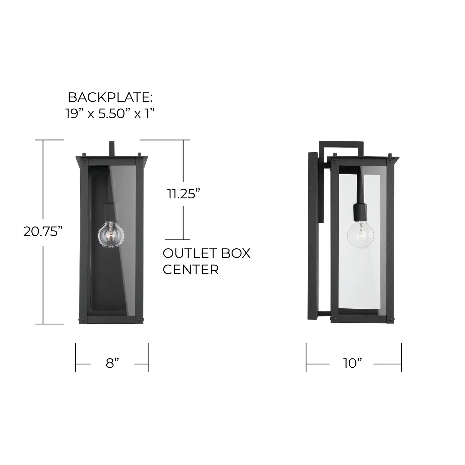 CAPITAL LIGHTING, HUNT WALL MOUNT, OUTDOOR WALL LIGHTS