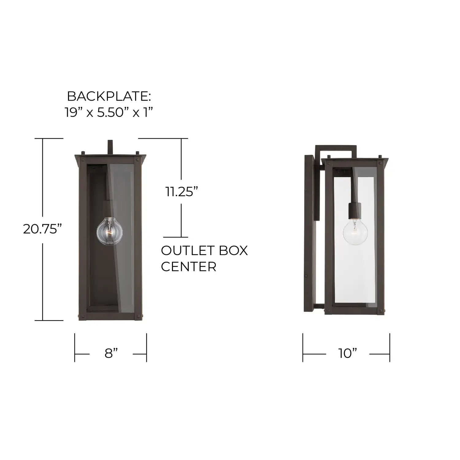 CAPITAL LIGHTING, HUNT WALL MOUNT, OUTDOOR WALL LIGHTS